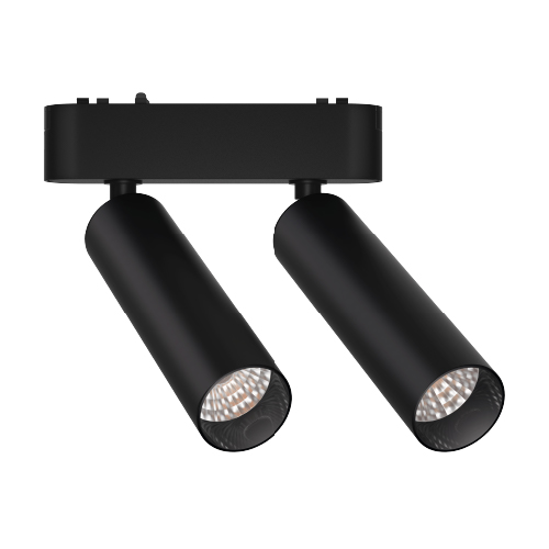 CABEZAL MOVIL DOBLE ANTIDES NEGRO P/ RIEL MAGN SKYLINE 14W 24 GRADOS