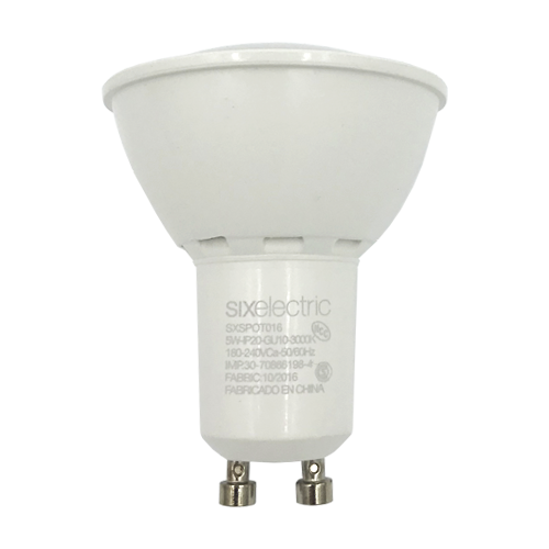 Lámpara dicroica led 6W 36º GU10 luz fría 6000K