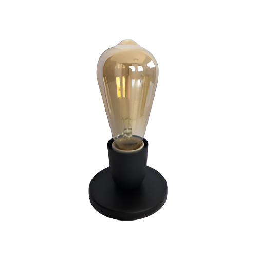 VELADOR BOMBIN ECO E27 NEGRO MICRO