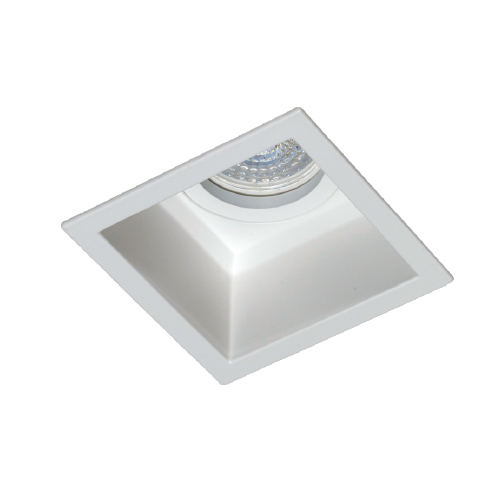 EMBUTIDO CUADRADO MOVIL ALUMINIO ANTIDESLUMBRANTE DICRO GU10 BLANCO