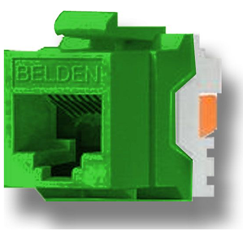 JACK RJ45 CAT6, VERDE, BELDEN