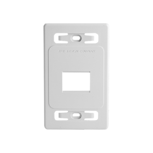 FACEPLATE 2P BLANCO, DESCARGADO, SIEMON (UNICAMNETE CON JACK DE LA MARCA)
