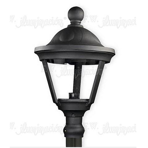 Farol fund. alum. p/ caño 3