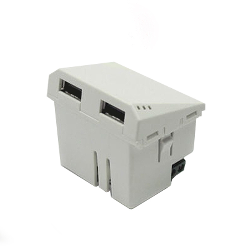 Modulo cargador USB doble 220V blanco