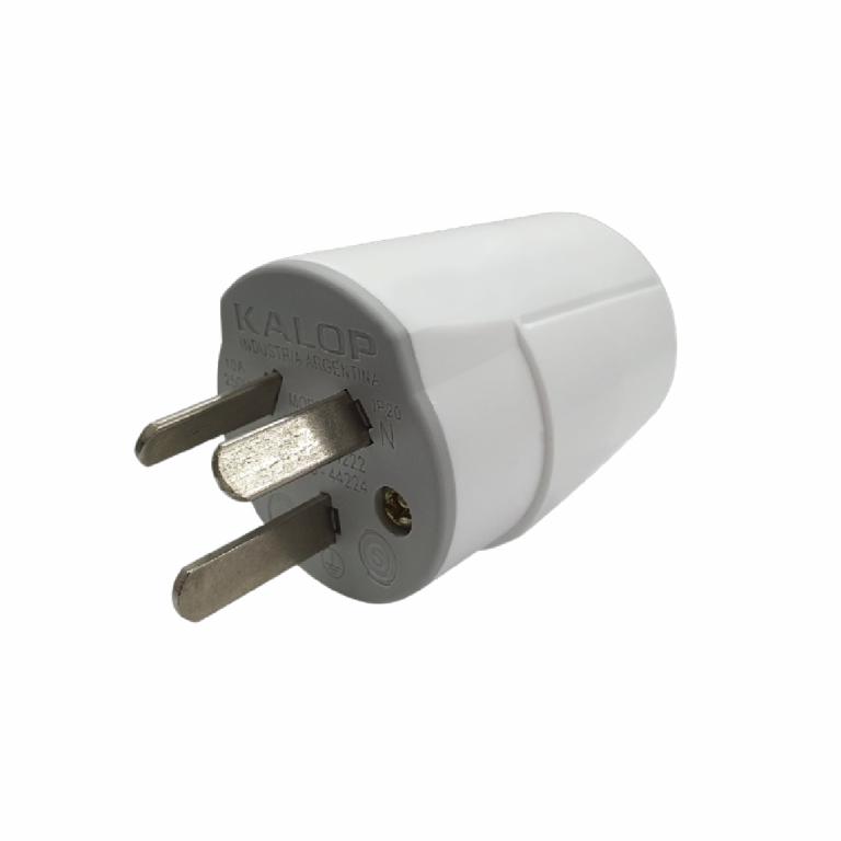 Ficha macho H.DUTY 10A blanco