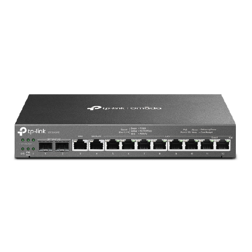 ROUTER VPN GIGABIT OMADA, 10 PUERTOS (2W + 8L PoE) + 2 SFP WAN