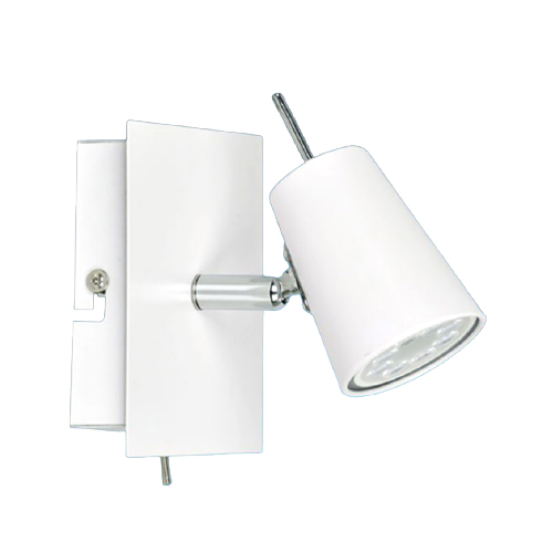 Aplique 1 luz GU10 c/ interruptor blanco Ayelen