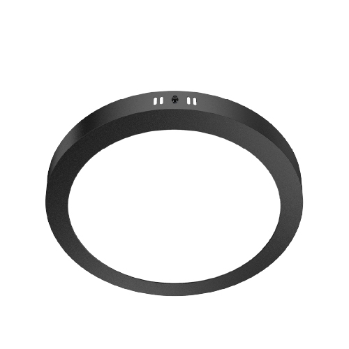 Panel de aplicar redondo 24W negro 3000K