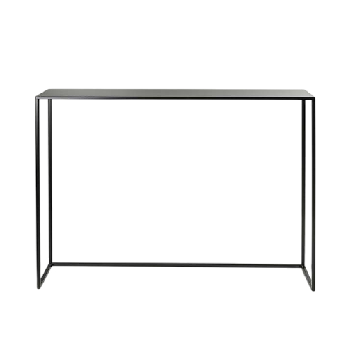 CONSOLA RECTANGULAR CON UN ESTANTE NEGRO