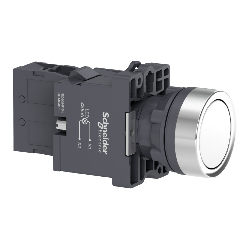 PULS.LUM.C/LED BLANCO 230 VAC 1NA XA2EW31M1