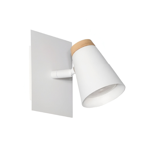 Aplique 1 luz GU10 base 12x12cm blanco