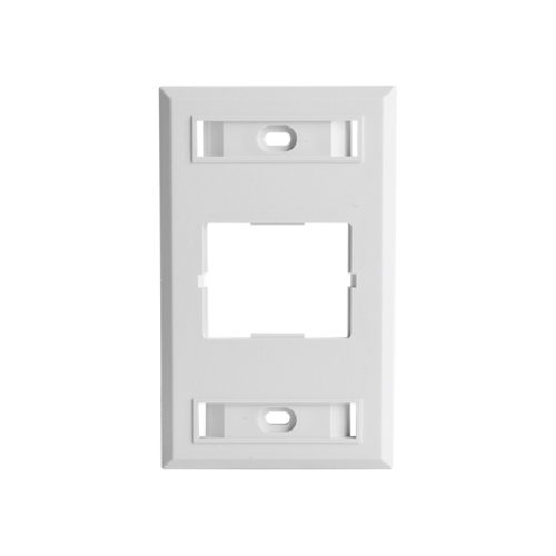 FACEPLATE 1P MODULAR BLANCO, DESCARGADO, SIEMON (UNICAMENTE CON JACK DE LA MARCA)