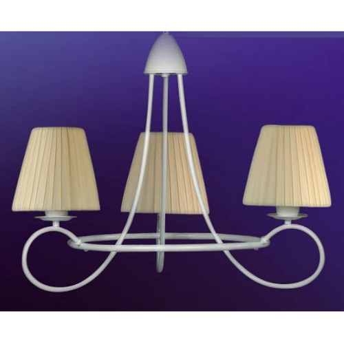 ARAÑA 3 LUC.CROMO PANT.ORGANZA AR 280/3