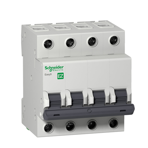 Interruptor Termomagnético - Easy9 - Tetrapolar - 10A - Curva C - 4,5kA