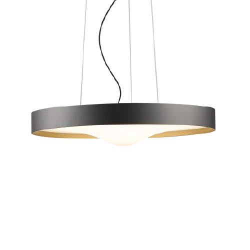 COLGANTE FUSKAL 45W 3744LM 3000K IP20 GRIS ORO DIAM 50,5CM