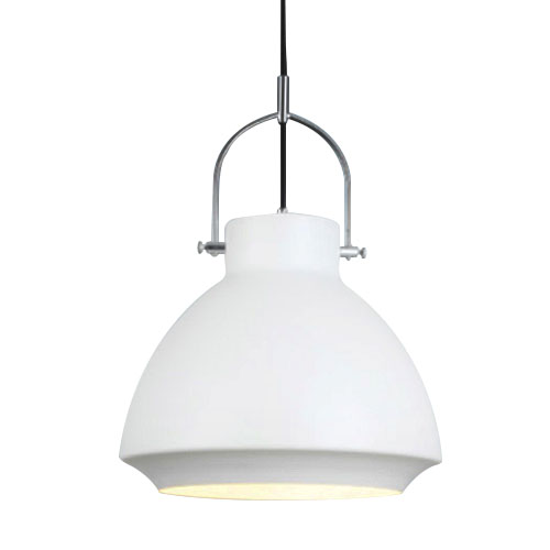 COLGANTE E27 BLANCO C/HERRAJE CROMO M53-1B B