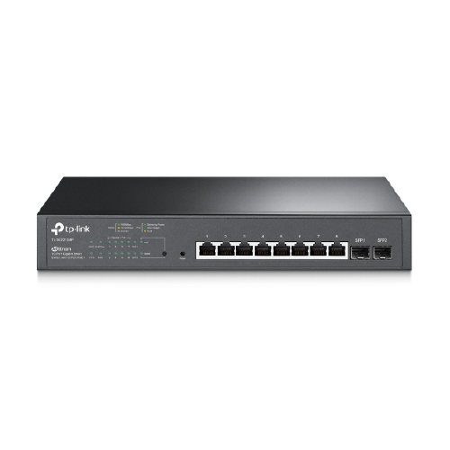 SWITCH 8 PUERTOS PoE 150W 10/100/1000Mbps + 2 SFP (SMART)