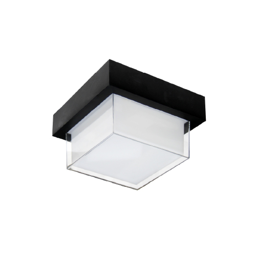 PLAFON EXTERIOR LED SMD 3000K 15W 1800LM 220V IP65 NEGRO