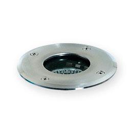 EMBUTIDO PISO GU10 50W RED.ACERO  E2001P