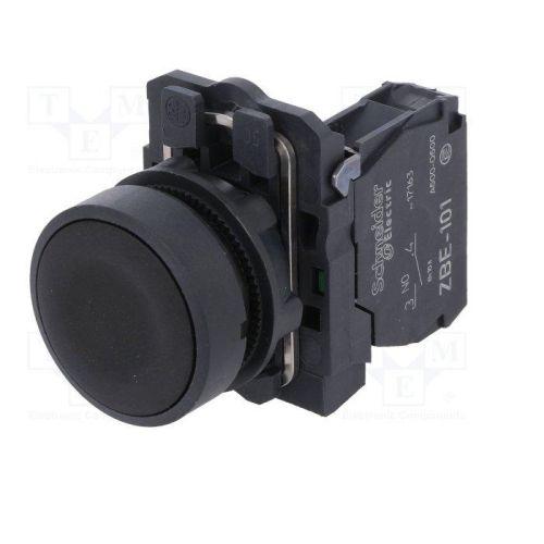 PULSADOR RAS NEGRO 1NA PVC XB5AA21