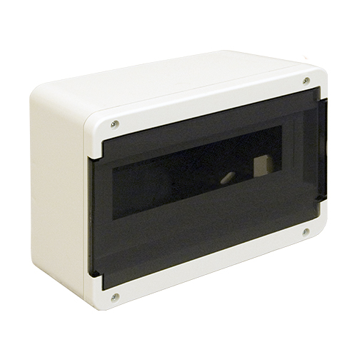 Caja din exterior 8/12bocas con puerta