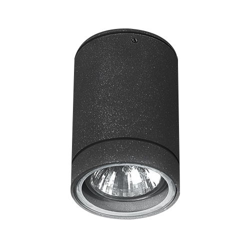 Aplique para techo chico gu10 negro silo