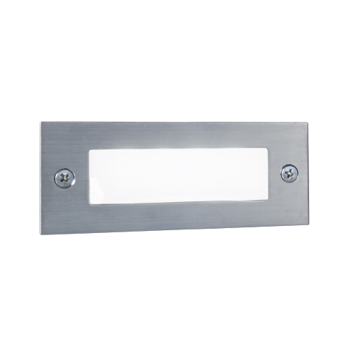 Embutido unai  aluminio y vidrio led 2,5W 3000K 4,5x1,1cm y profundudad de cm acero