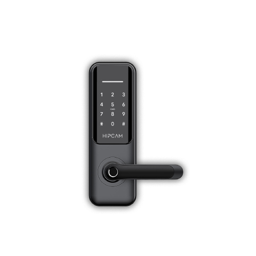 CERRADURA INTELIGENTE WIFI TARJETA, HUELLA, PIN, LLAVE + APP HIPCAM