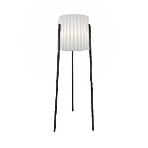 LAMPARA DE PIE E27 IP65 NEGRA 1,41MTS