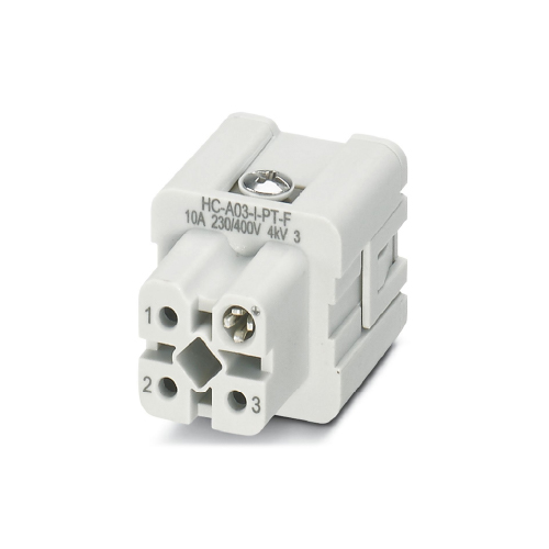 INSERTO DE HEMBRAS DE 3POL HC-A-3-I-PT-F