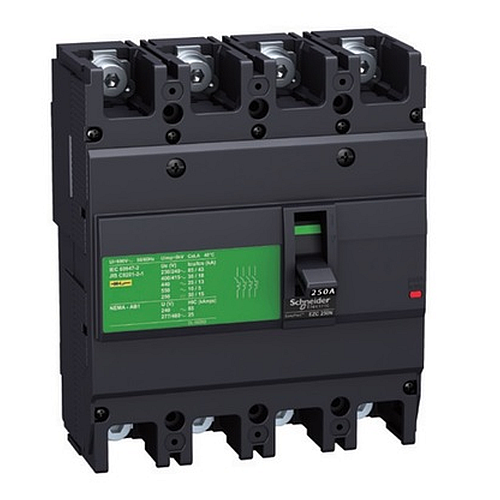 INTERRUPTOR AUTO. EZC250N4200 4X200A 25KA