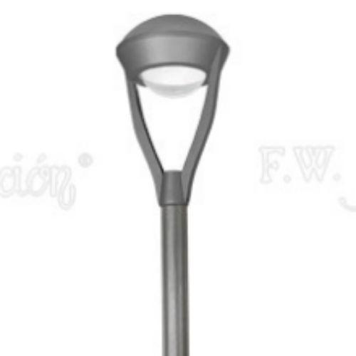 Cabezal alum. visor convexo polic. 2x e27