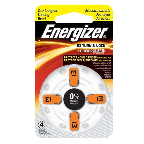 Pila de audiología AZ13-DPA4 blister 4 unidades