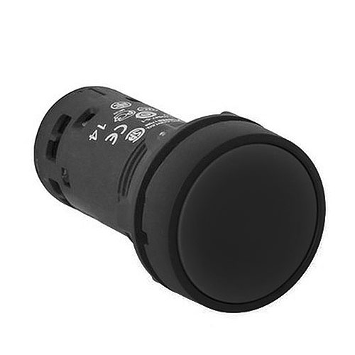 PULSADOR C/RET.NA/NC Negro   XB7-EH25