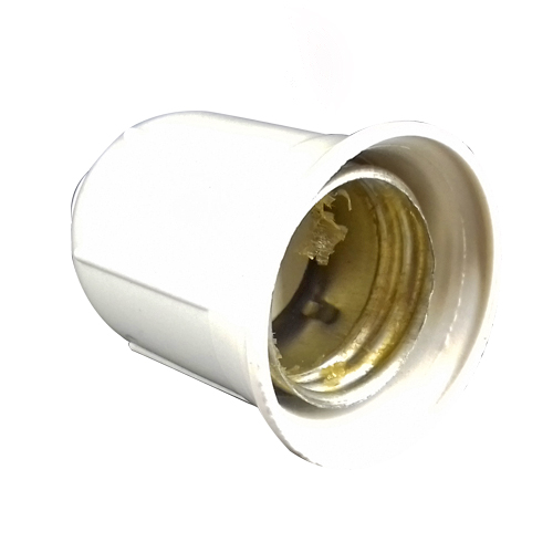 Portalámpara Velero rosca mignón blanco