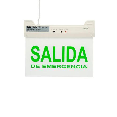 Cartel de salida emergencia
