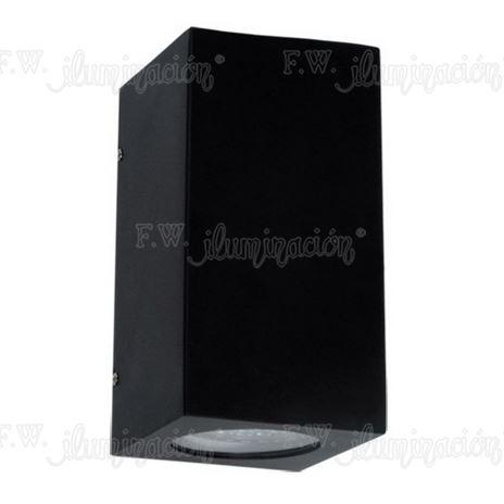 Aplique bidireccional 1xAR111 GU10 aluminio negro