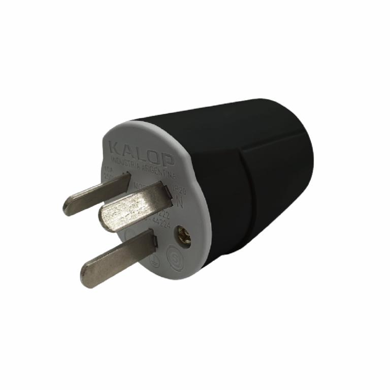 Ficha macho H.DUTY 10A negro