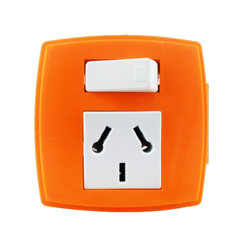 SOPORTE P/CAPSUL. 1 PTO.Y TOMA