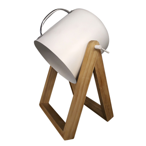 Lámpara de escritorio E27 blanco rufo