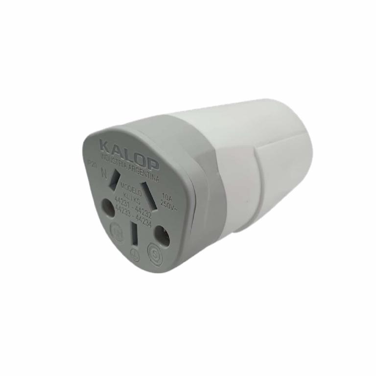 Ficha hembra H.DUTY 10A blanco