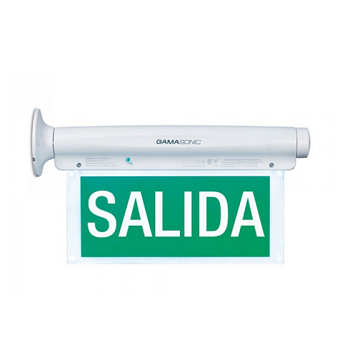 CARTEL EMERG.FONDO BLANCO"SALIDA DE EMERG" GX12BSPSE