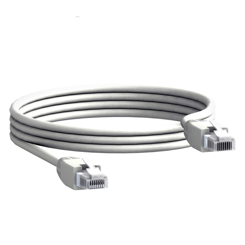 PATCH CORD CAT5E, 2MTS, NEGRO, SCHNEIDER (BLINDADO)