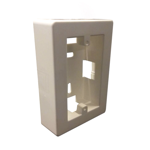 Caja plástica rectangular Alta para cablecanal 100x50