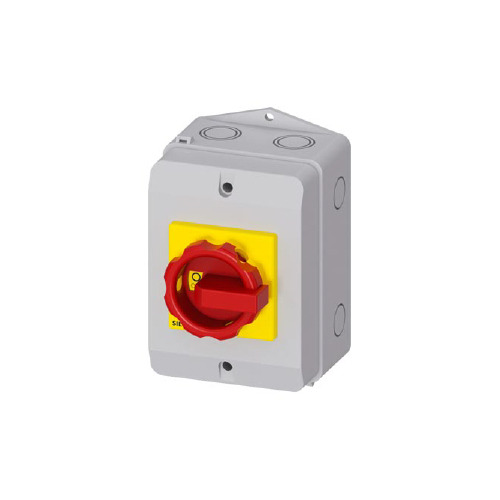 INTERRUP. SECCIONADOR 3X25A EN CAJA MANDO ROJO