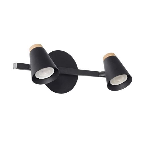 Aplique 2xGU10 BARRAL 30cm negro