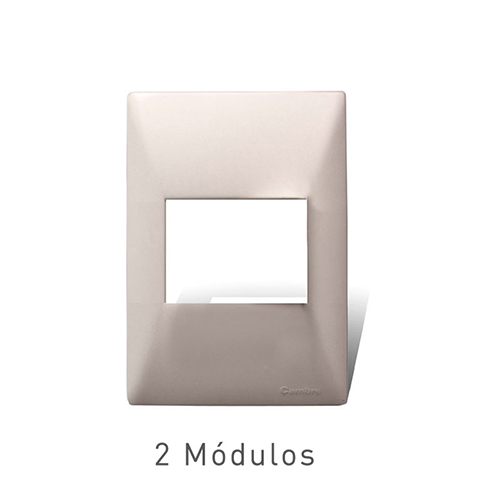 Tapa 2 módulos 5cm x 10cm blanca