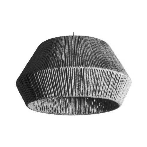 Colgante de 1 luz de cuerda 40 x 20 cm Flora Gris