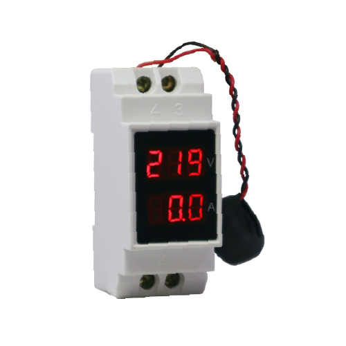 Voltímetro amperímetro para riel din