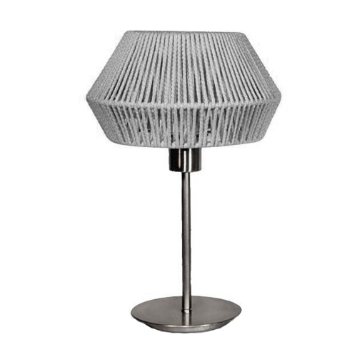 Velador Mini Flora E27 de cuerda gris
